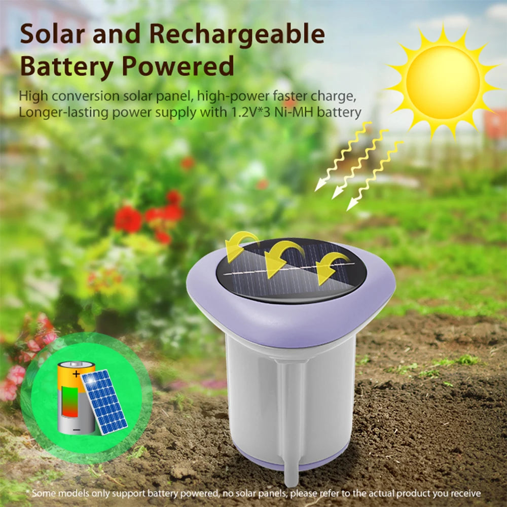 Smart Wireless Solar-Powered Soil Sensor – Monitor Temperature, Humidity & Moisture