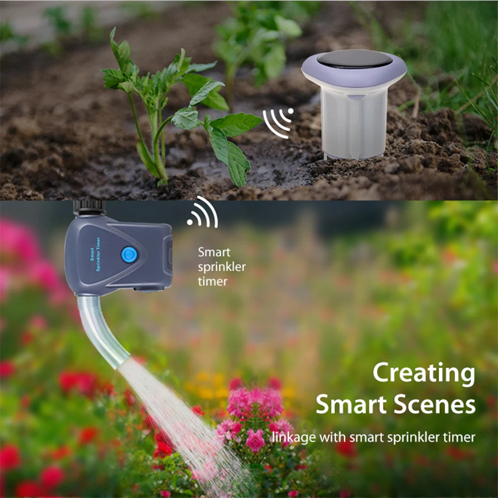 Smart Wireless Solar-Powered Soil Sensor – Monitor Temperature, Humidity & Moisture